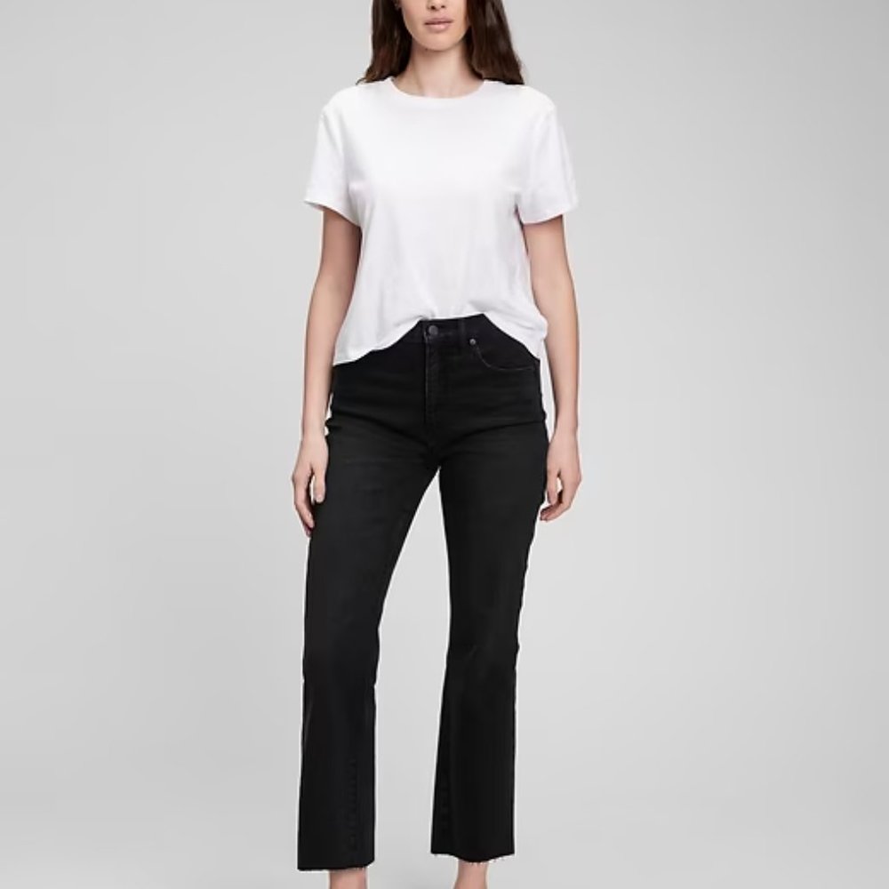 Gap High Rise Kick Fit Jeans, Black Size 31 (12)